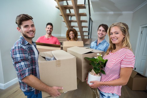 Removal team handling urgent same day move in Soho street