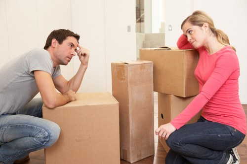 Variety of sturdy boxes and packing materials for a Soho move