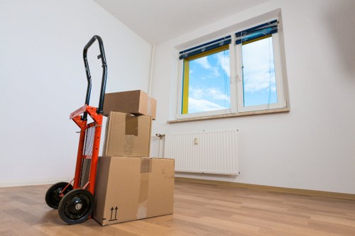 Residential moving preparation in a Soho apartment
