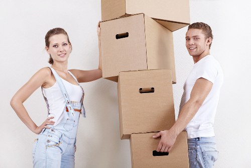 Organised relocation work in a busy central London Soho environment